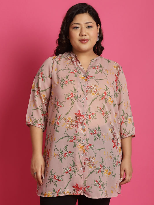 Plus Size Georgette Shirt