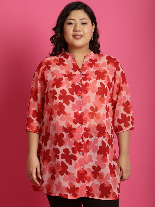 Plus Size Georgette Shirt