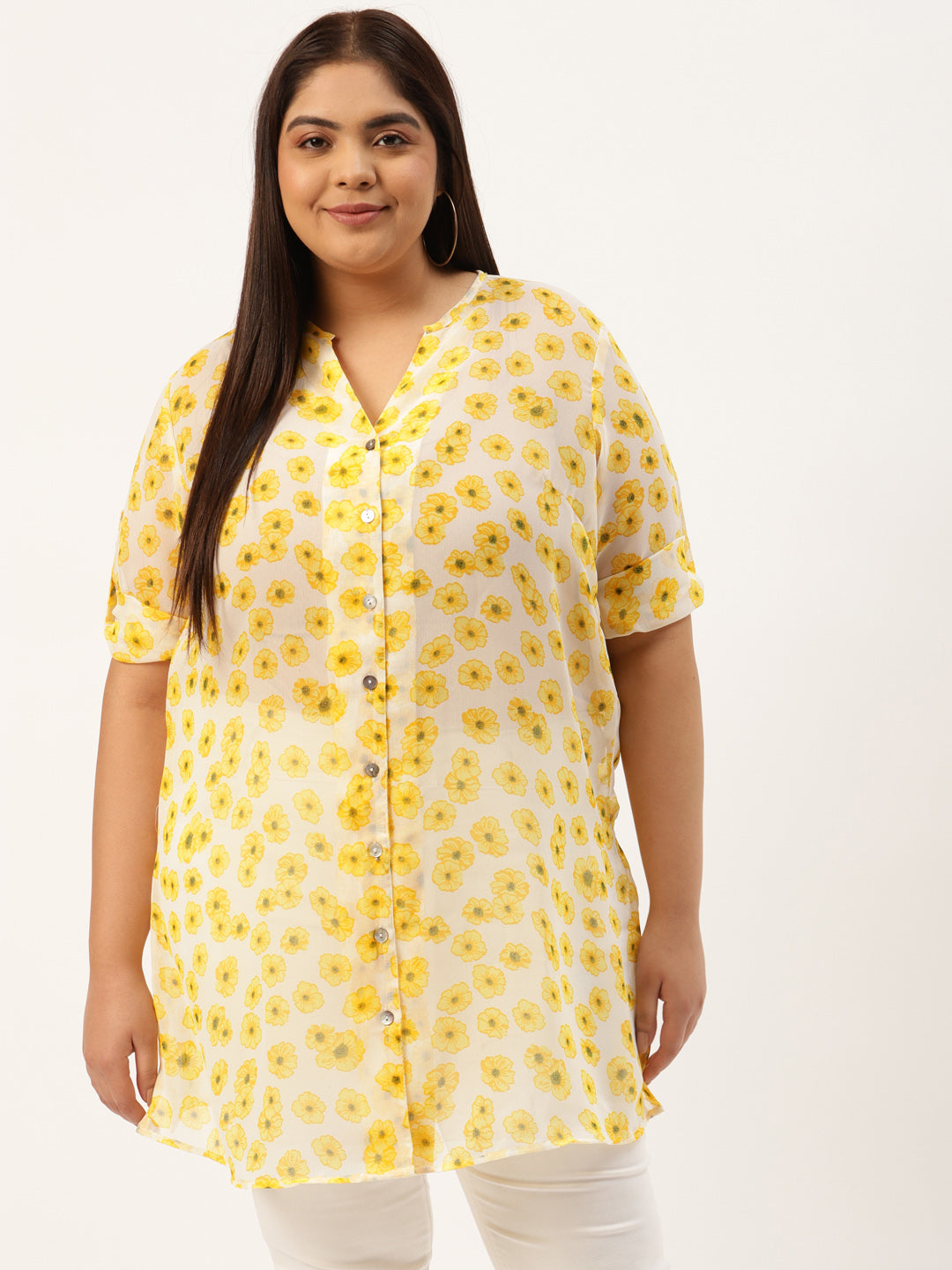 Plus Size Georgette Shirt