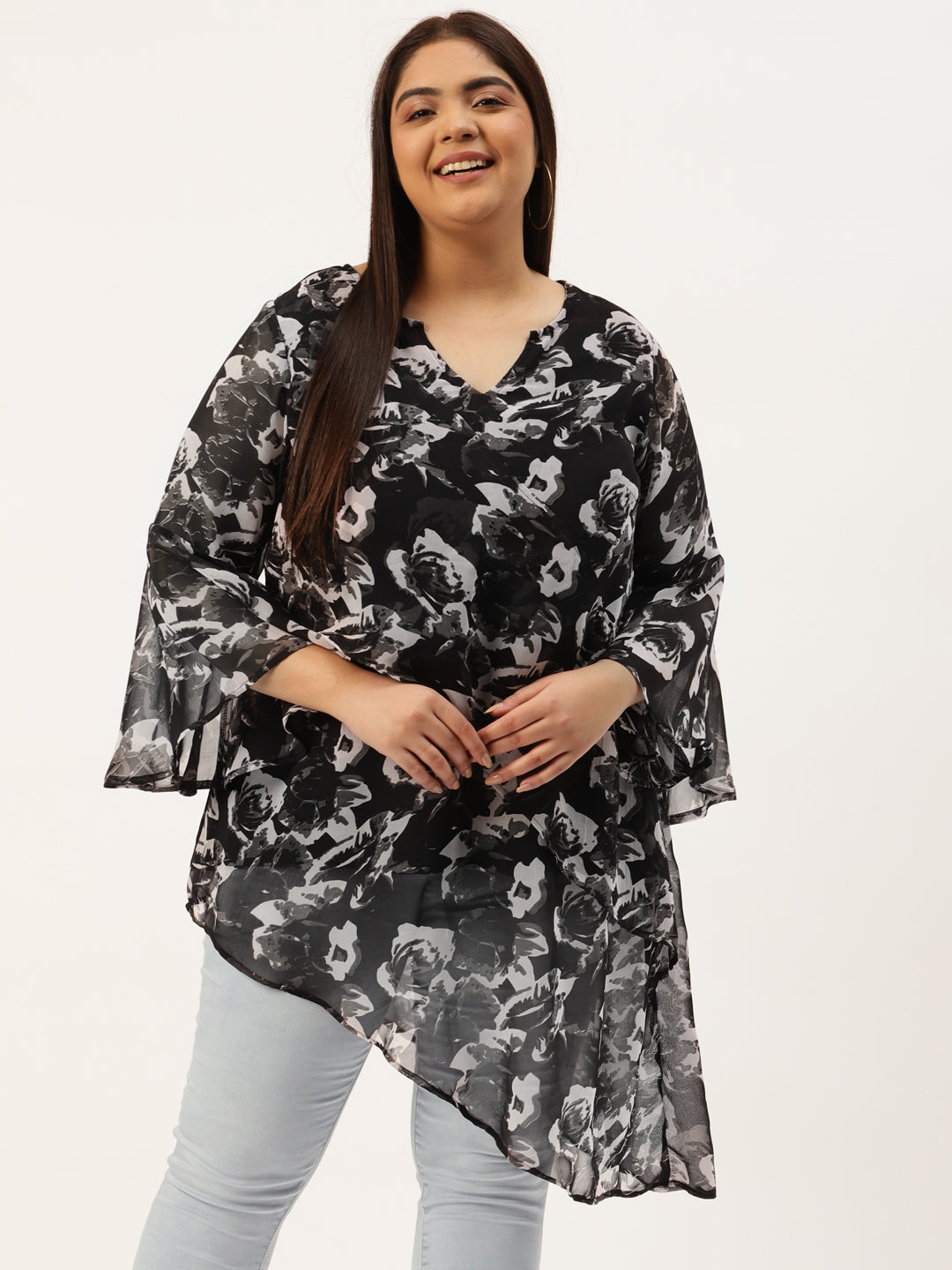 Plus Size Longline Top