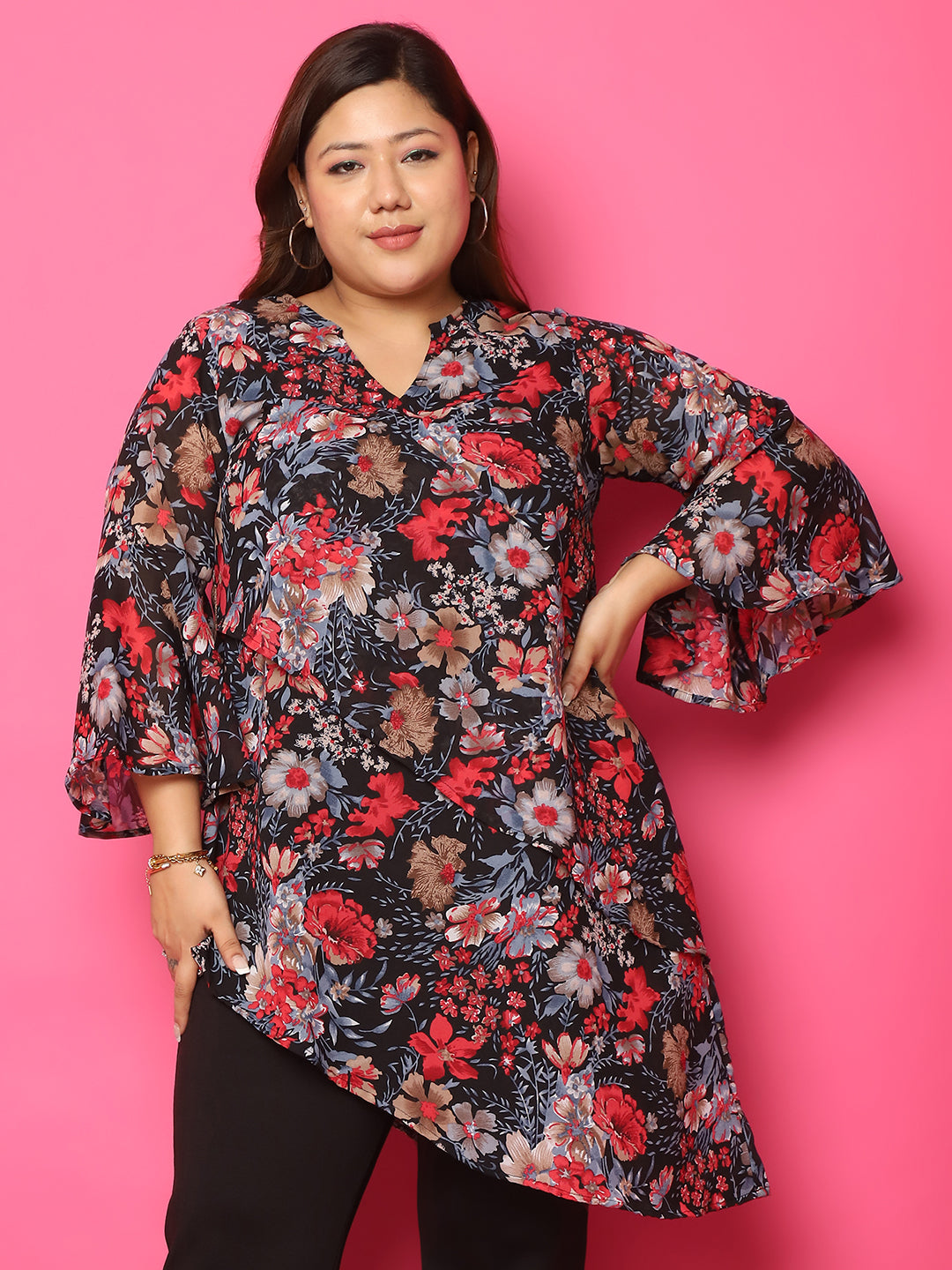 Plus Size Longline Top