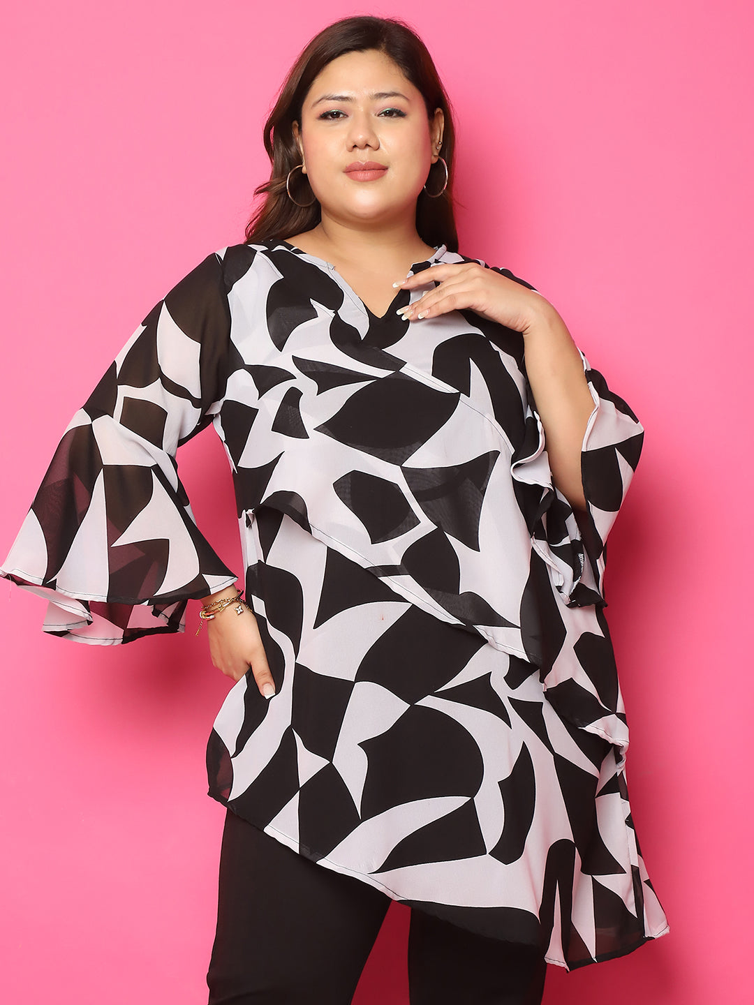 Plus Size Longline Top