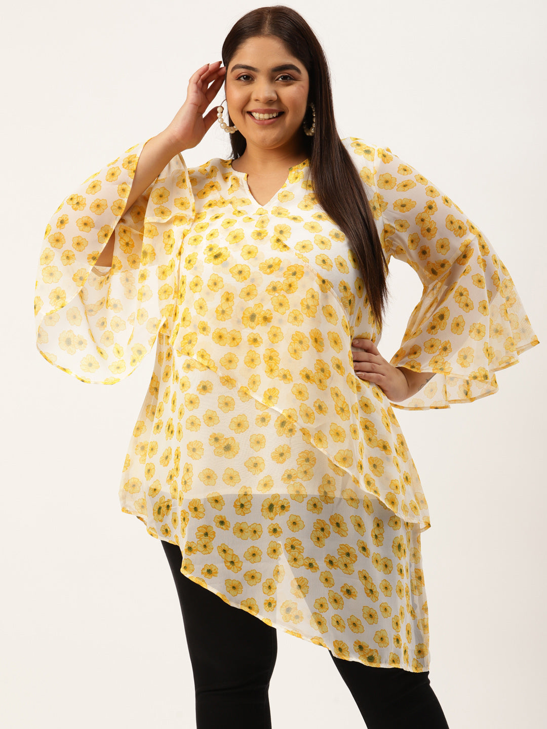 Plus Size Longline Top