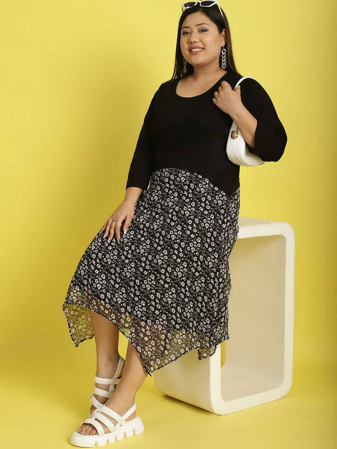 Plus Size A-Line Dress