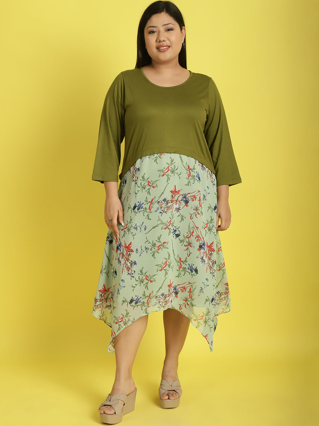 Plus Size A-Line Dress