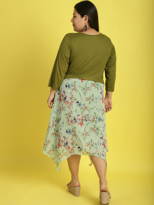Plus Size A-Line Dress