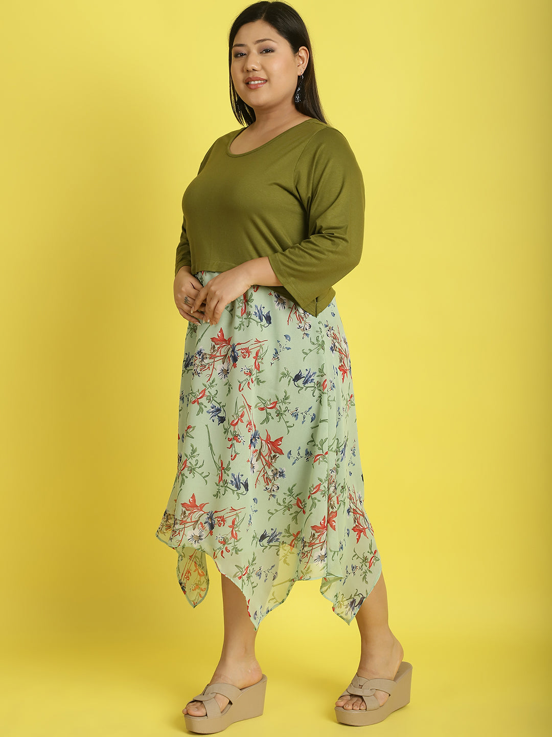 Plus Size A-Line Dress