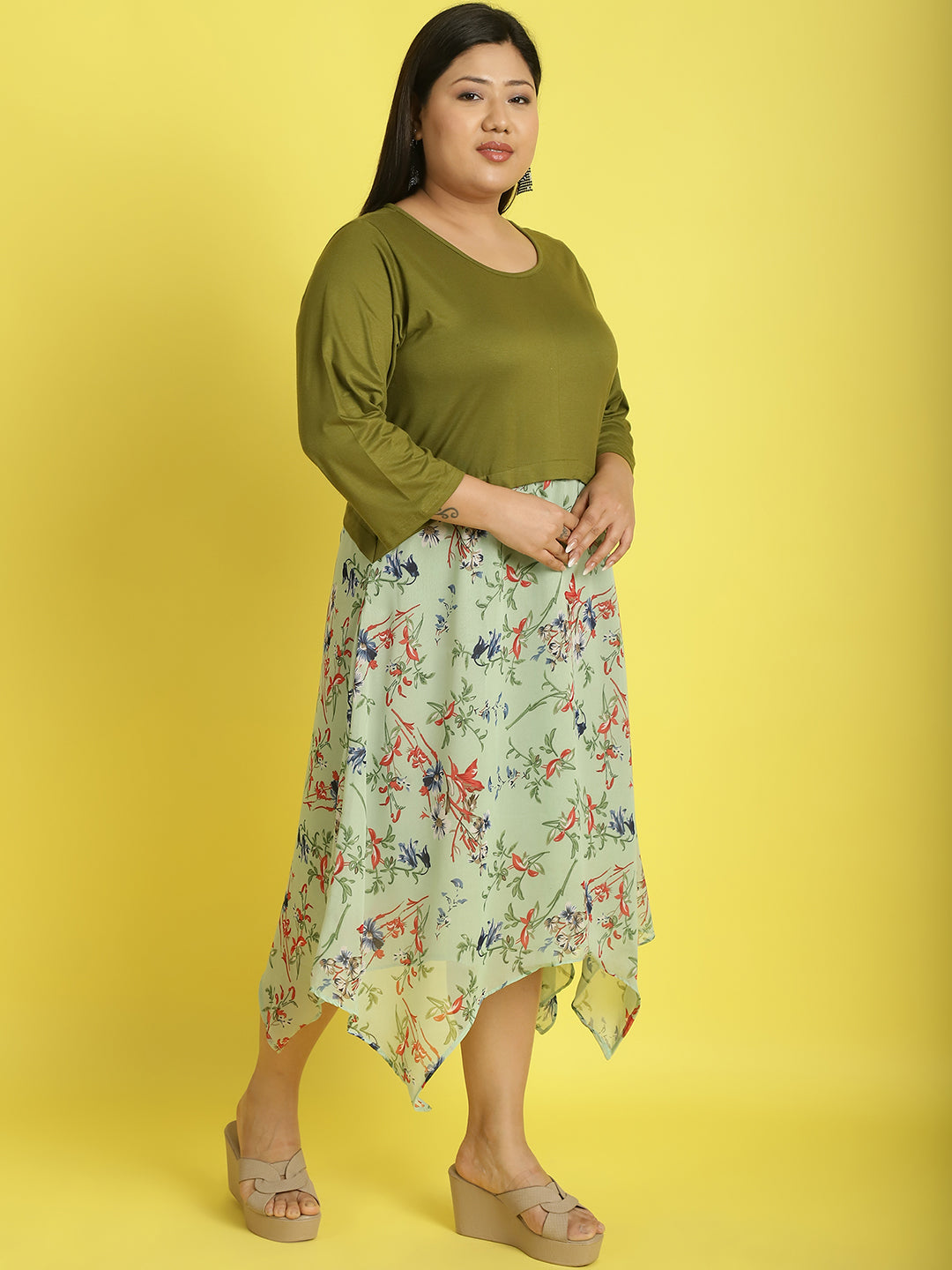 Plus Size A-Line Dress