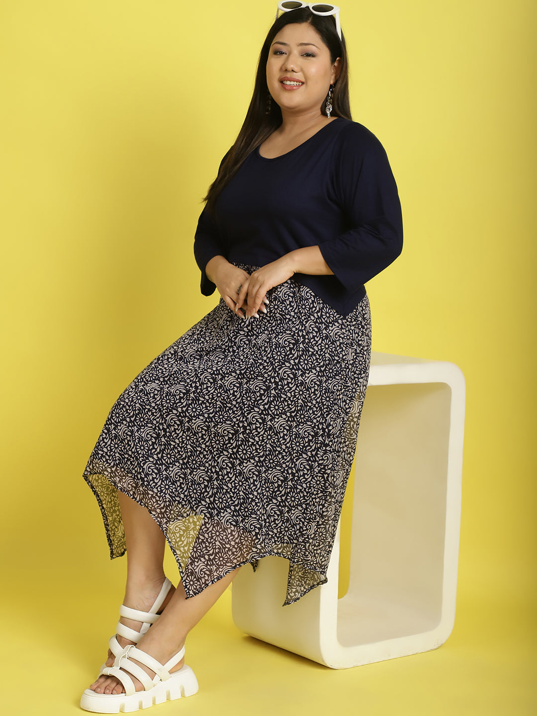 Plus Size A-Line Dress