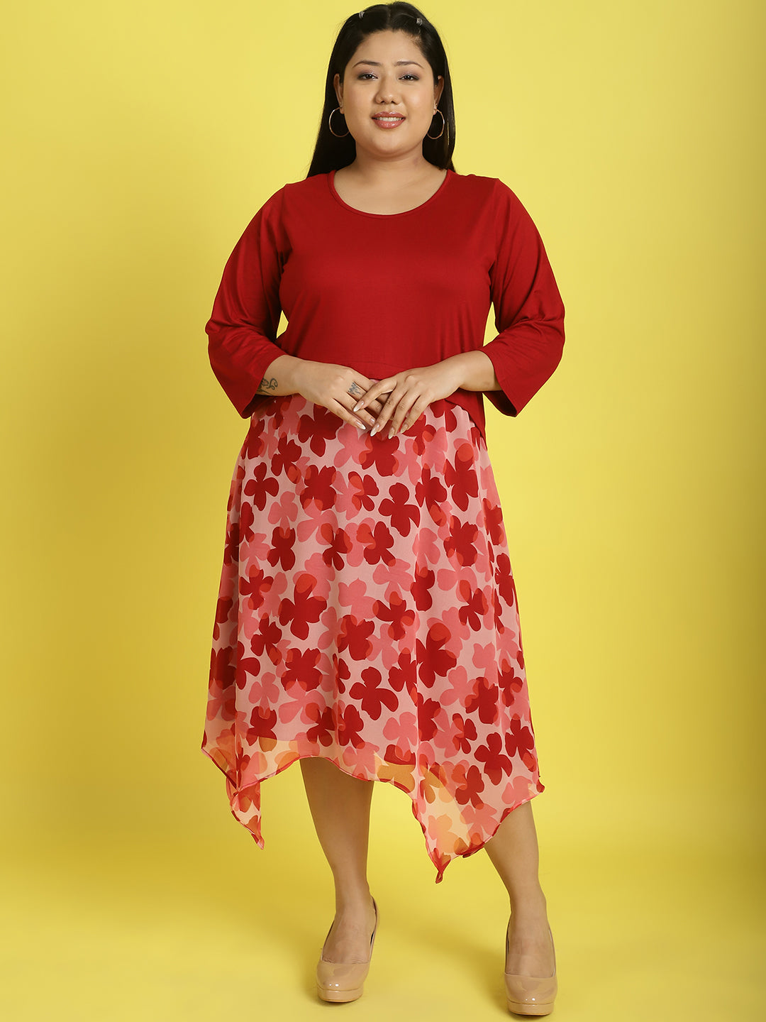 Plus Size A-Line Dress