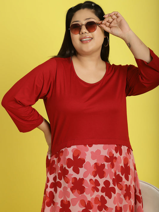 Plus Size A-Line Dress