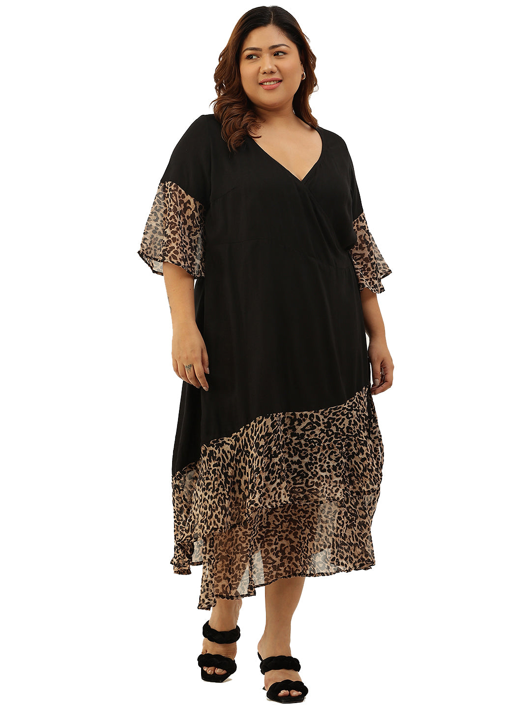 Modern Trendy Plus Size Women’s Dress