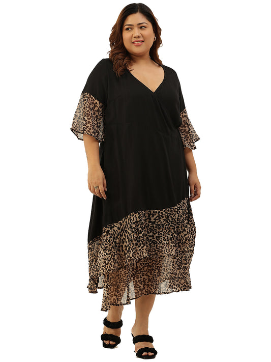 Modern Trendy Plus Size Women’s Dress