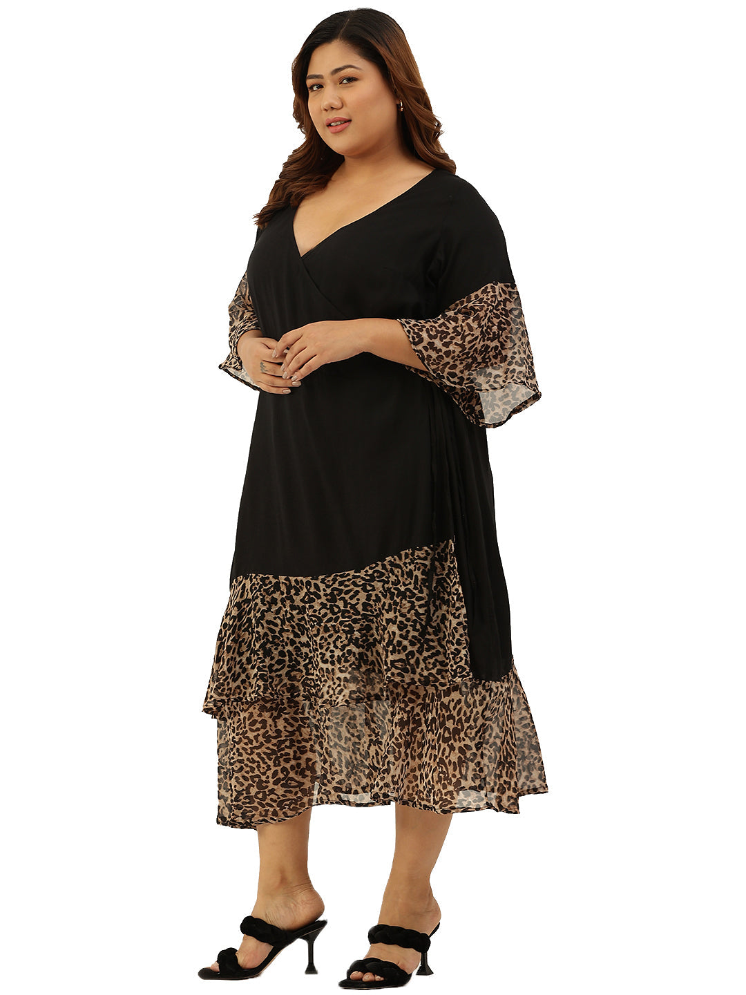 Modern Trendy Plus Size Women’s Dress