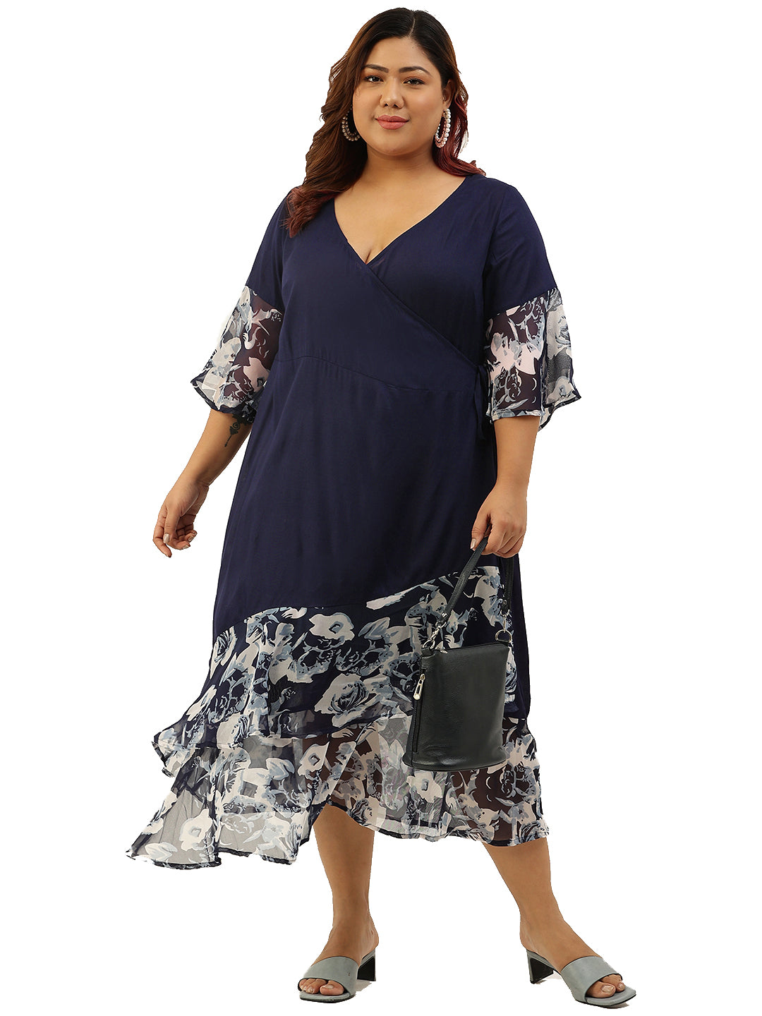 Modern Trendy Plus Size Women’s Dress