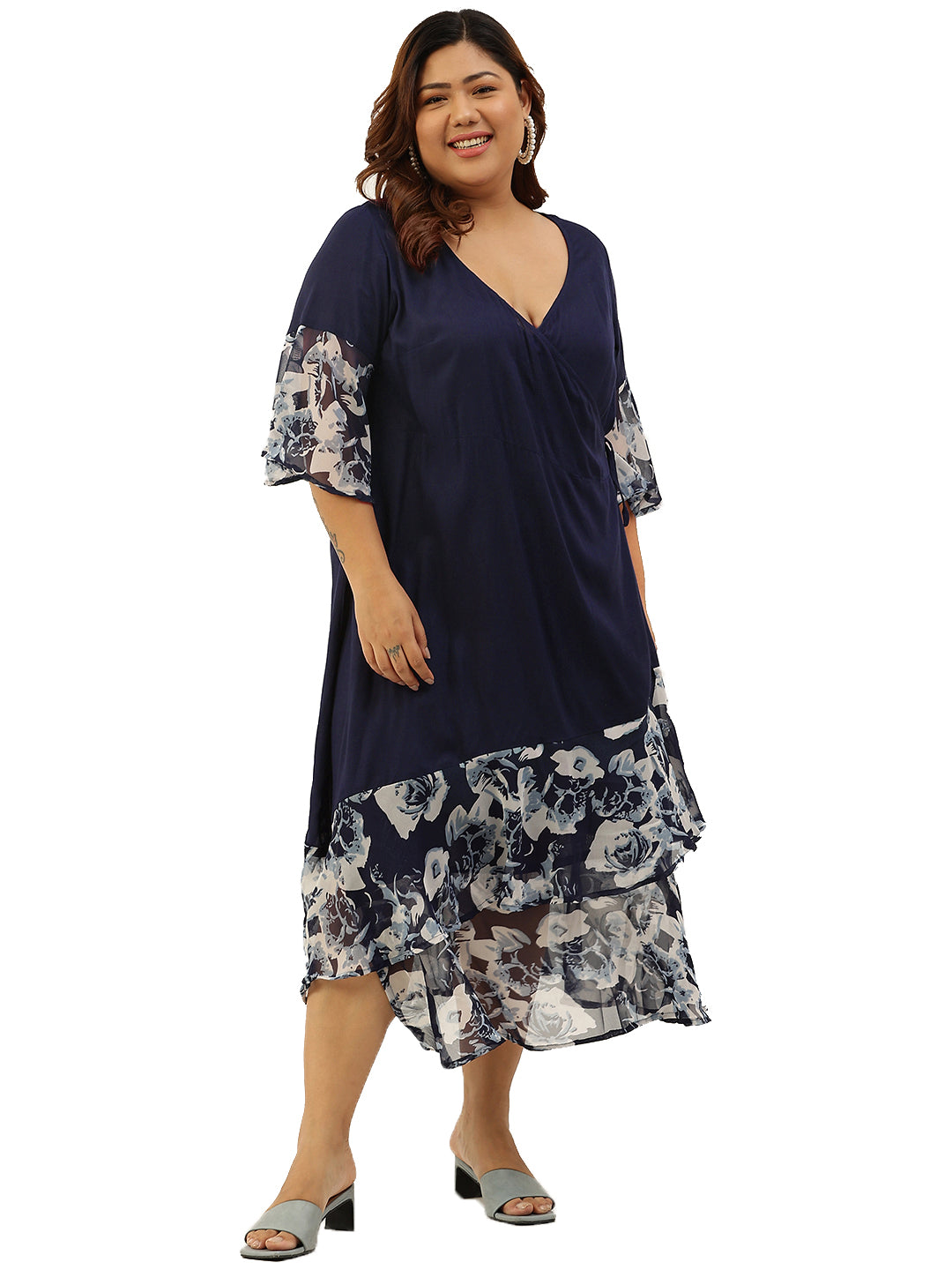 Modern Trendy Plus Size Women’s Dress
