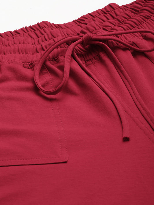 Women Plus Size High-Rise Cargo Joggers