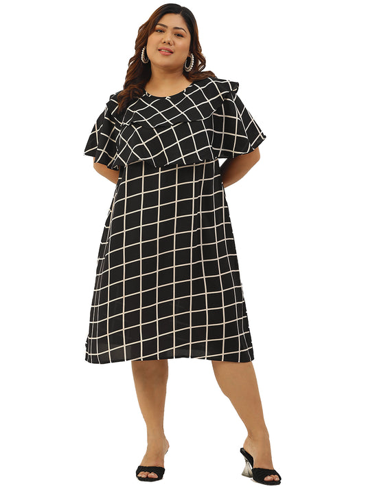 Modern Trendy Plus Size Women’s Dress