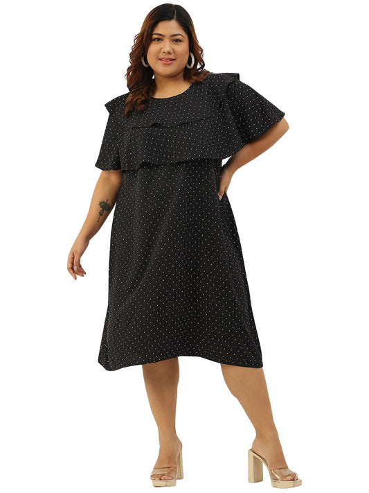 Modern Trendy Plus Size Women’s Dress