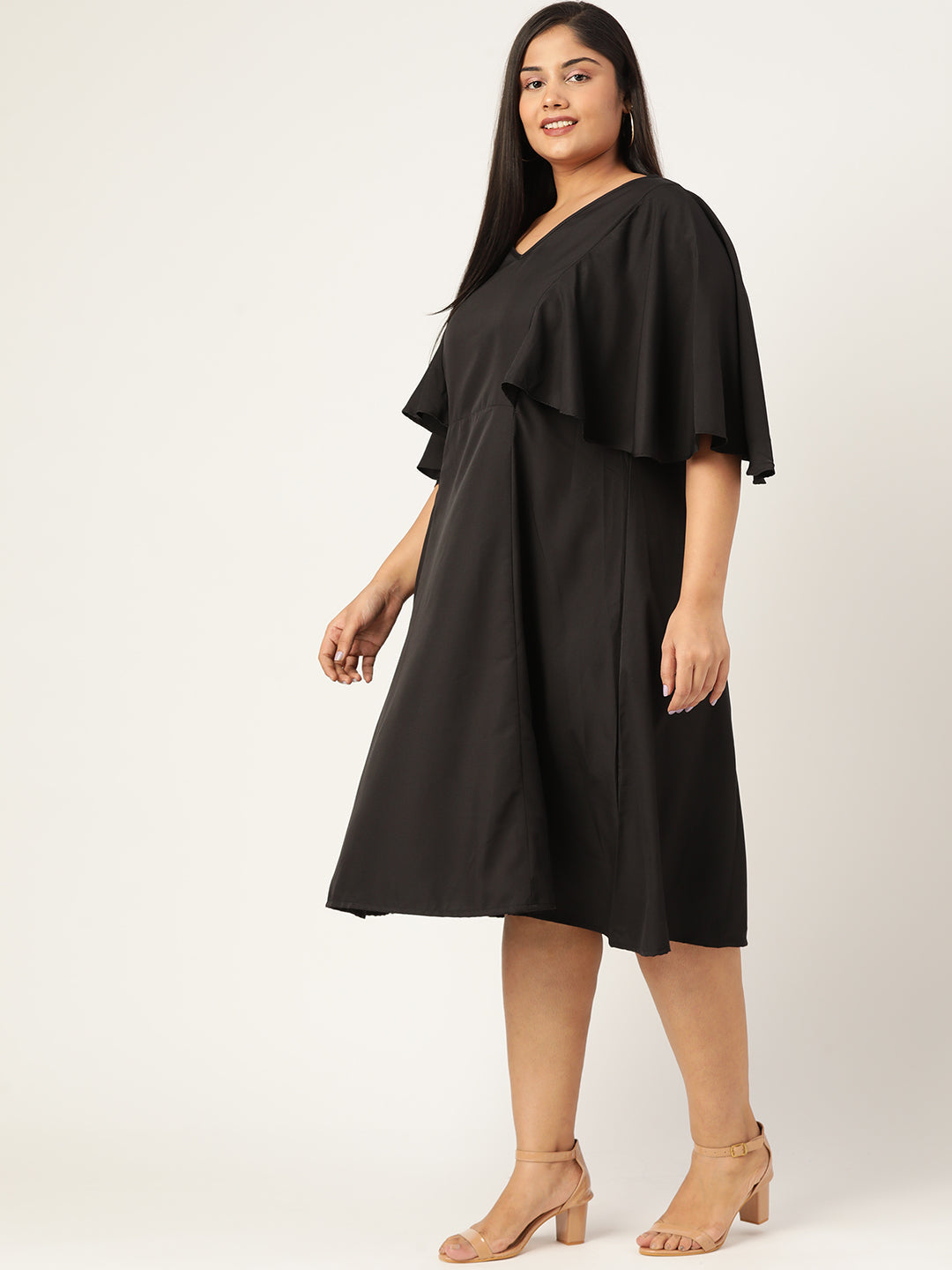 Plus Size A-Line Midi Dress