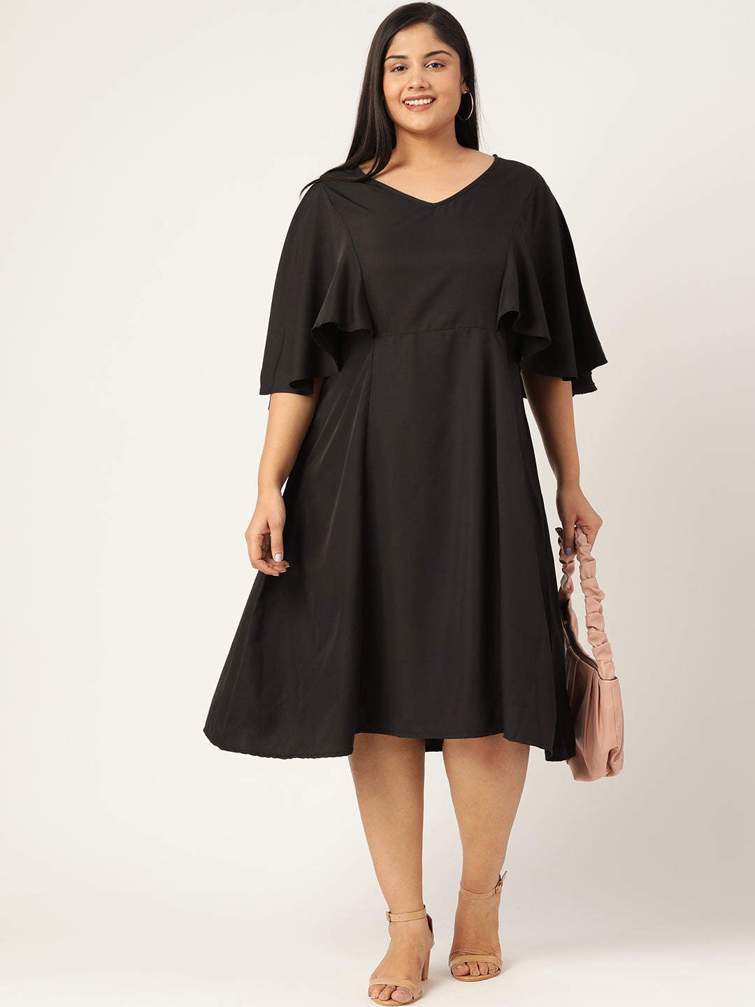 Plus Size A-Line Midi Dress