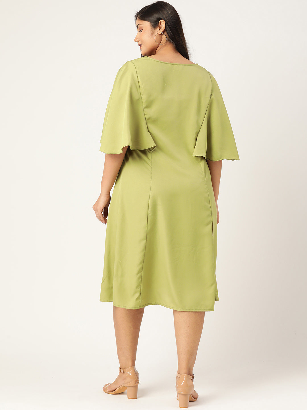 Plus Size A-Line Midi Dress