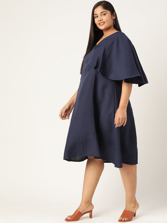 Plus Size A-Line Midi Dress
