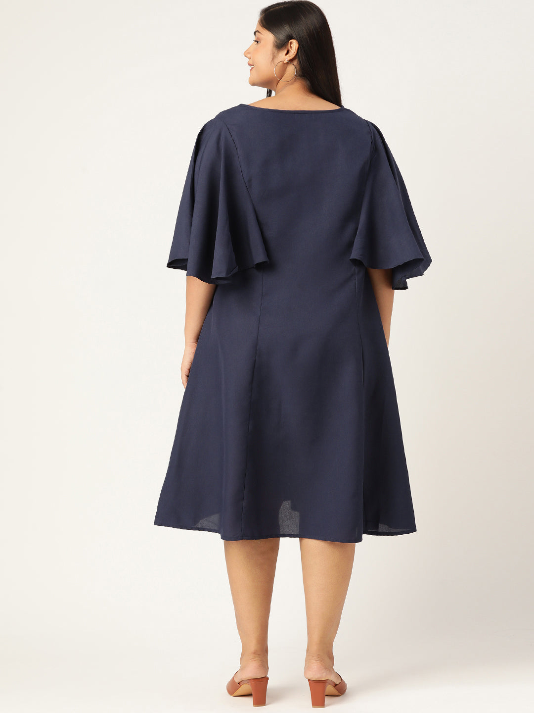 Plus Size A-Line Midi Dress