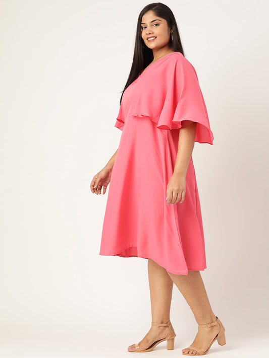 Plus Size A-Line Midi Dress