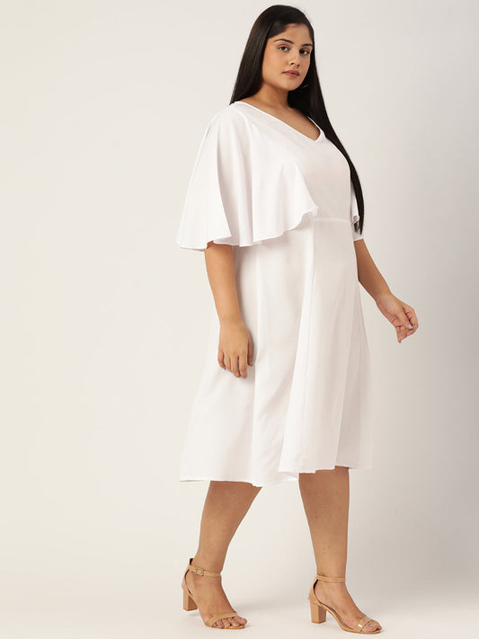 Plus Size A-Line Midi Dress