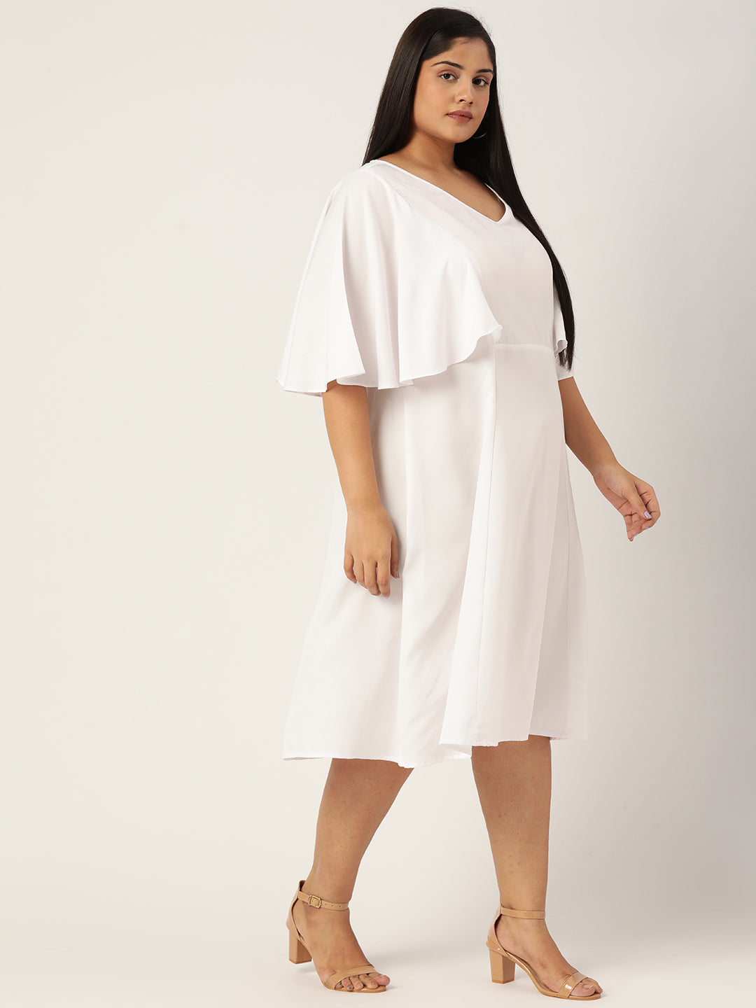 Plus Size A-Line Midi Dress