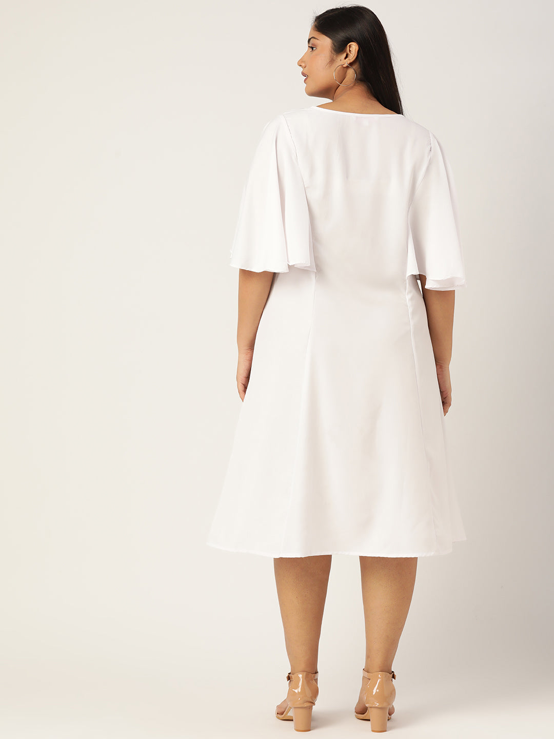 Plus Size A-Line Midi Dress