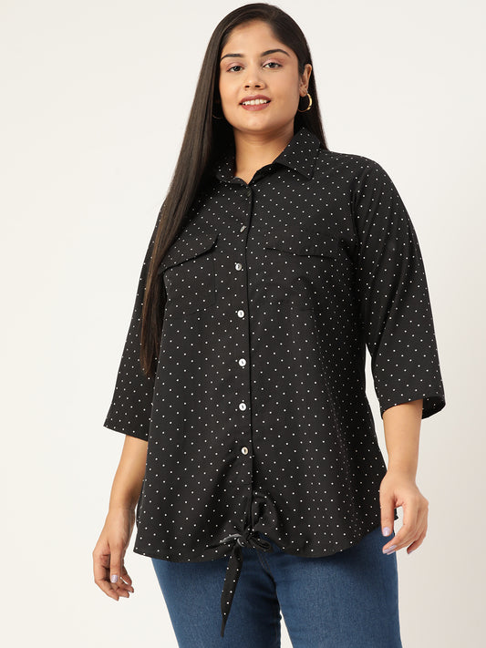 Elegant Plus Size Women Casual Top