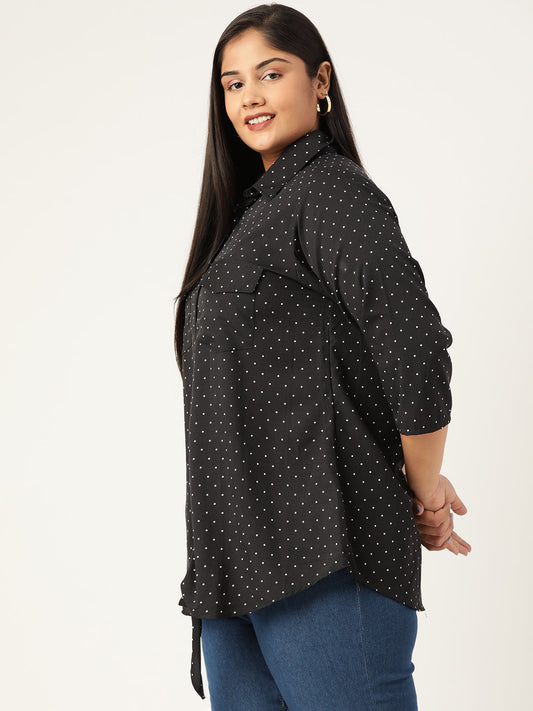 Elegant Plus Size Women Casual Top
