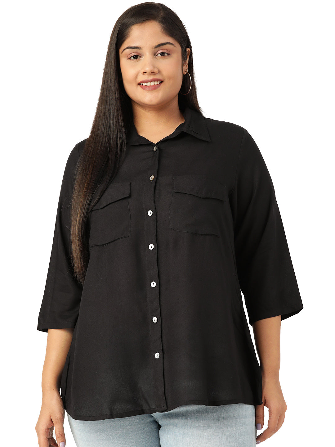 Elegant Plus Size Women Casual Top