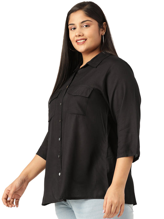 Elegant Plus Size Women Casual Top