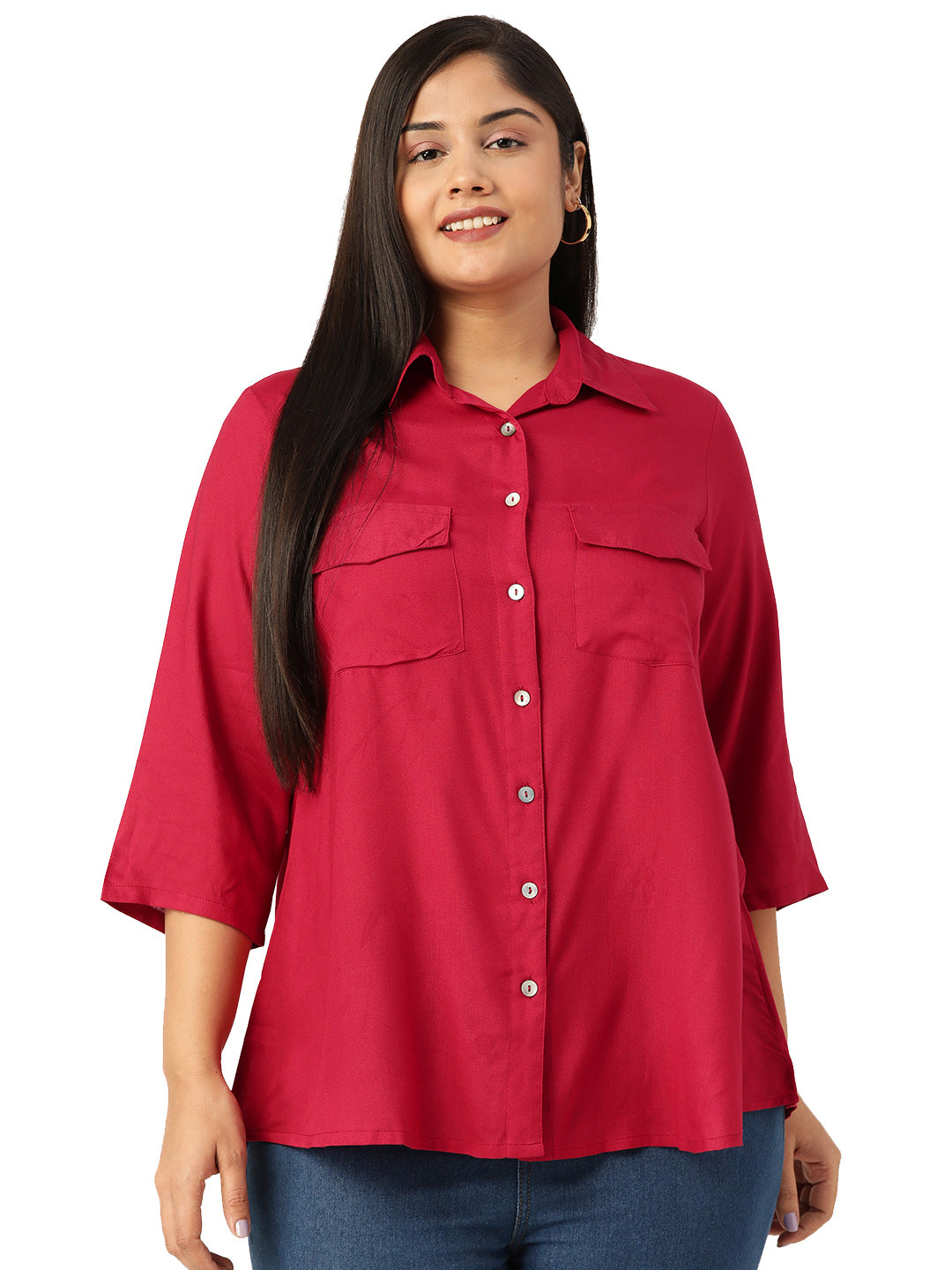 Elegant Plus Size Women Casual Top