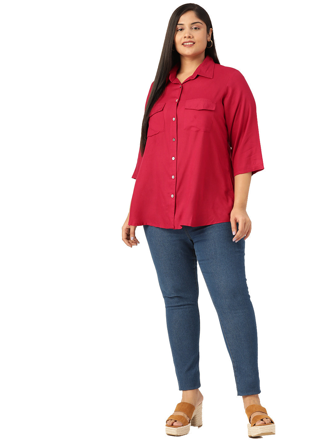 Elegant Plus Size Women Casual Top