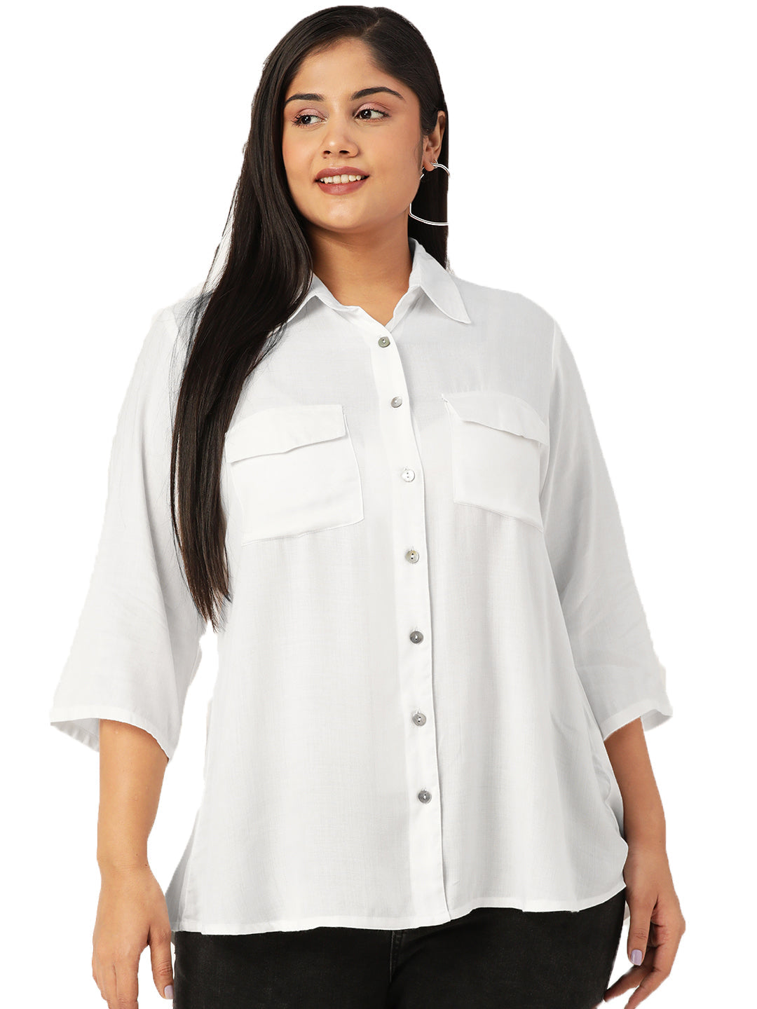 Elegant Plus Size Women Casual Top