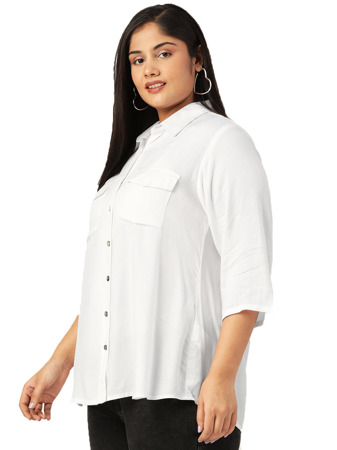 Elegant Plus Size Women Casual Top