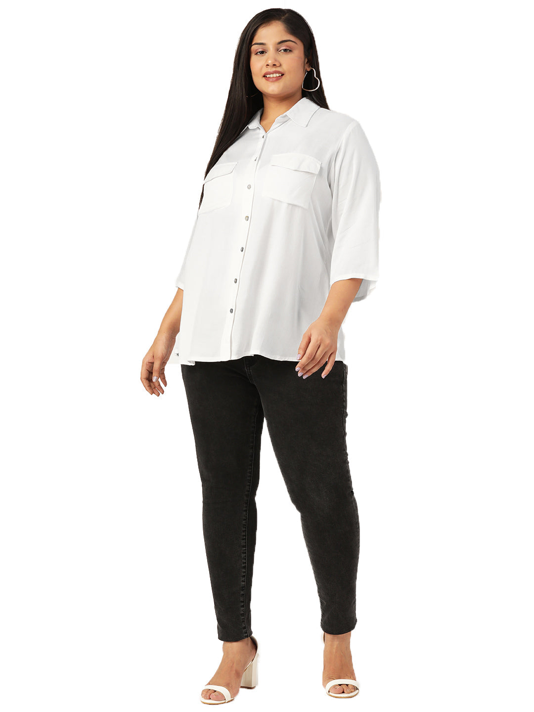 Elegant Plus Size Women Casual Top