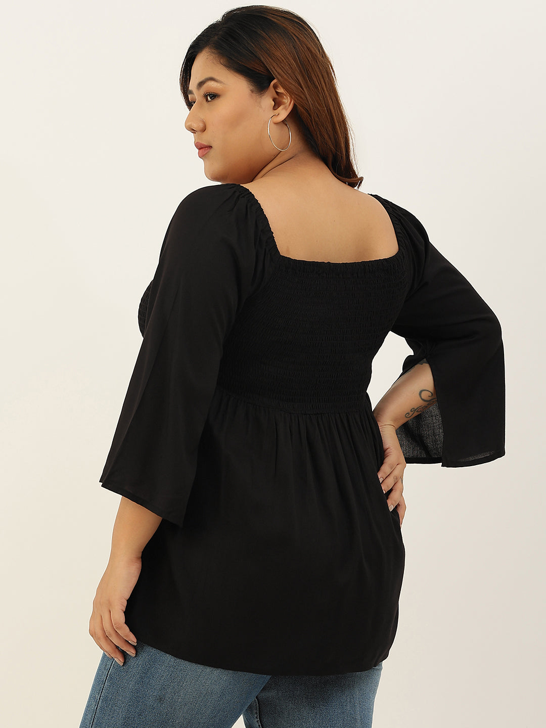 Plus Size A-Line Bobbin Party Wear Top