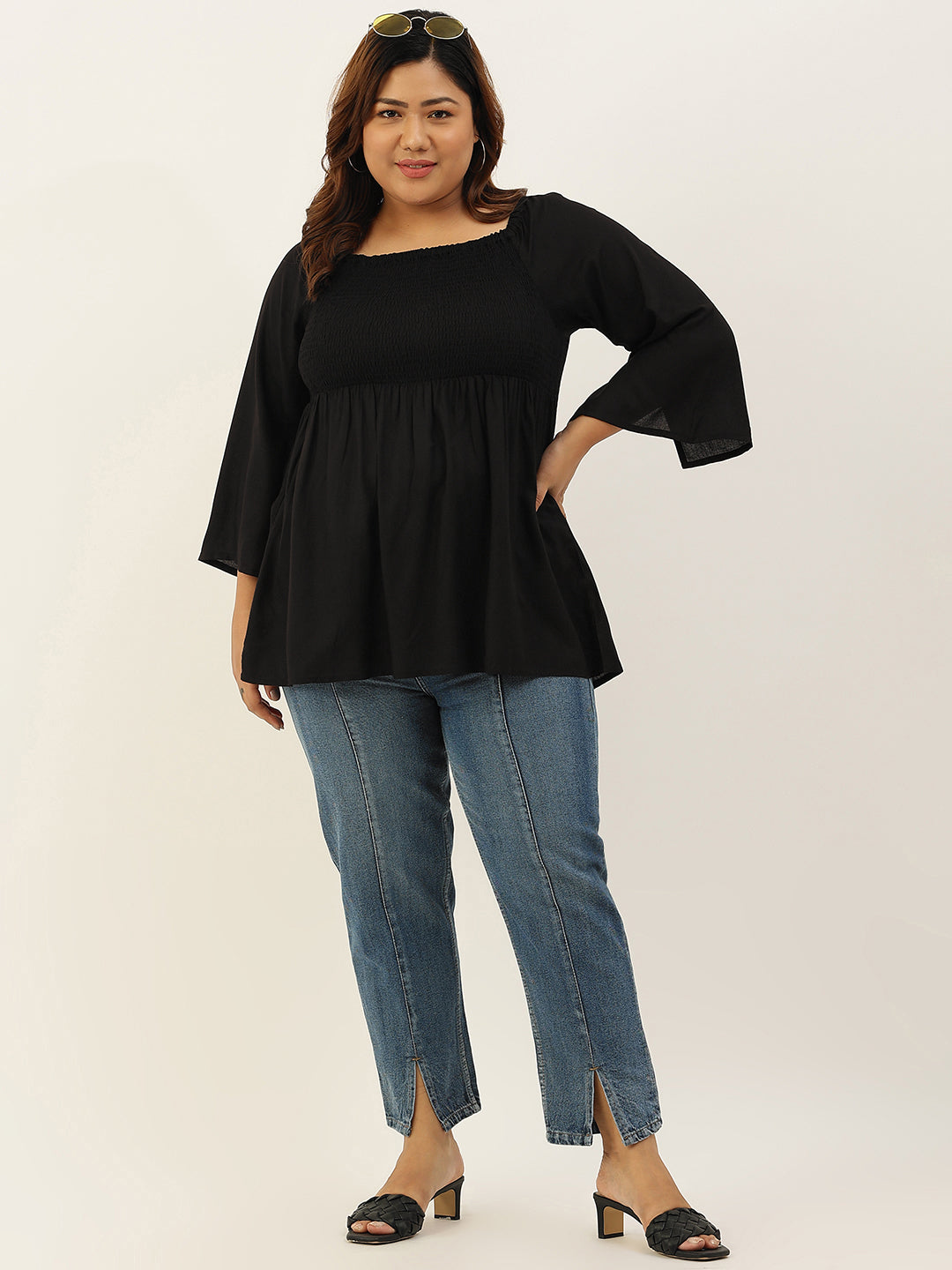 Plus Size A-Line Bobbin Party Wear Top
