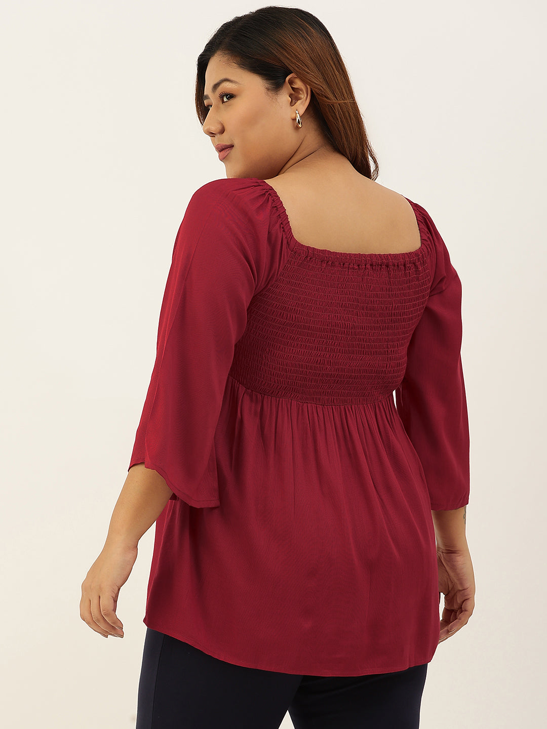 Plus Size A-Line Bobbin Party Wear Top