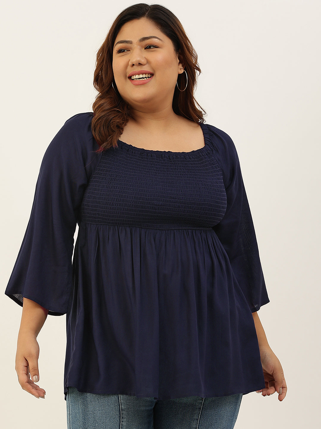 Plus Size A-Line Bobbin Party Wear Top