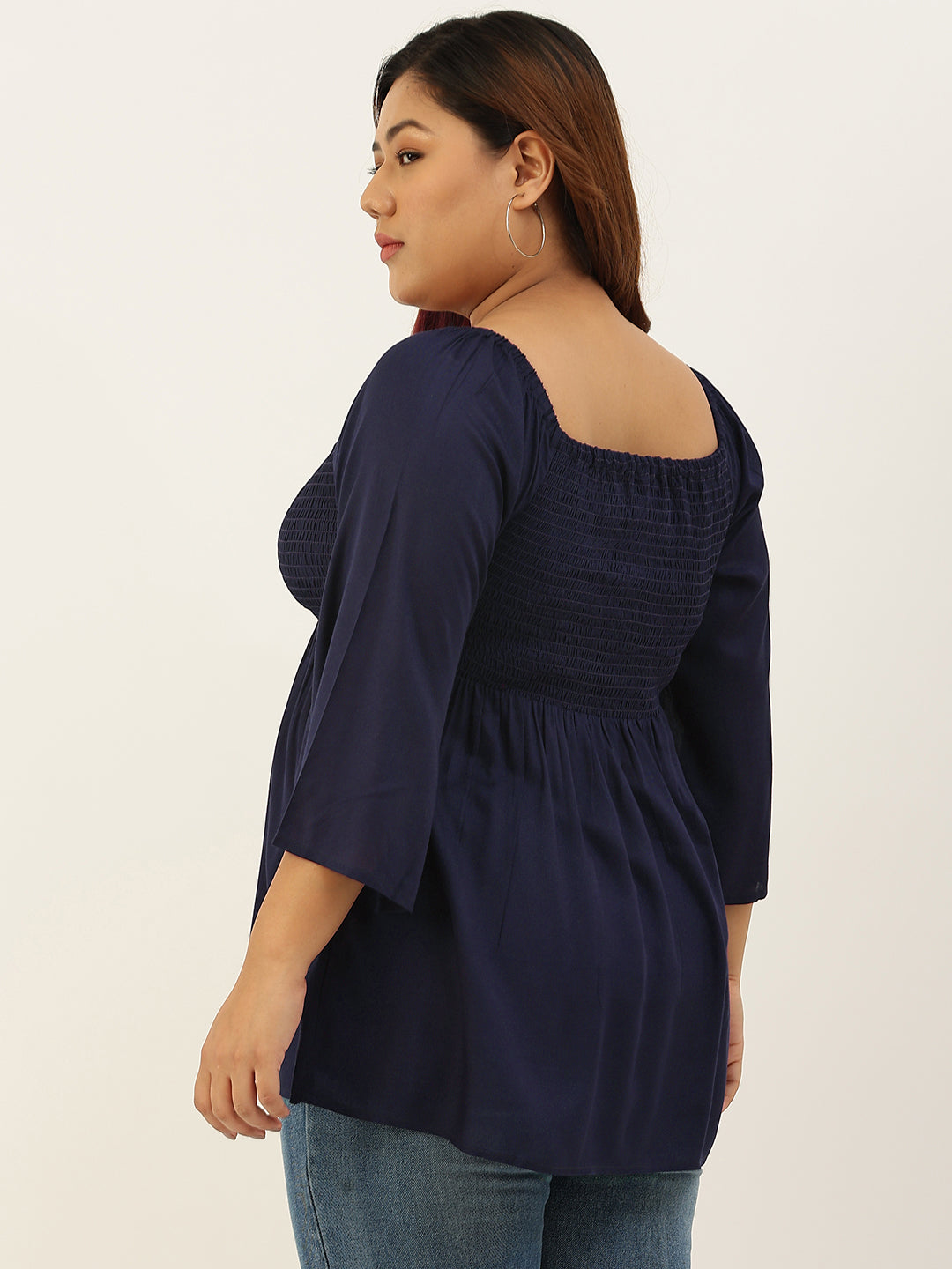 Plus Size A-Line Bobbin Party Wear Top