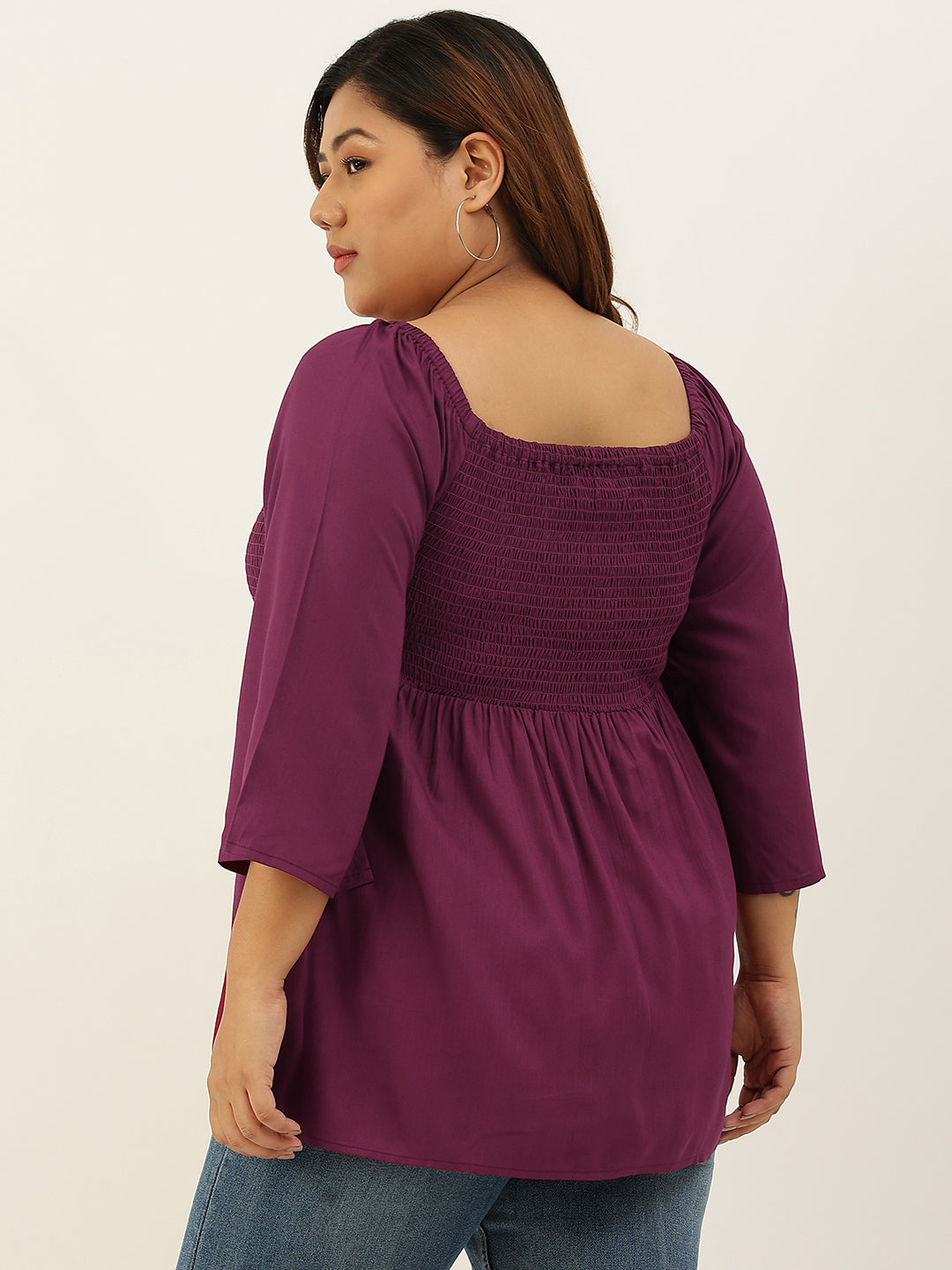 Plus Size A-Line Bobbin Party Wear Top