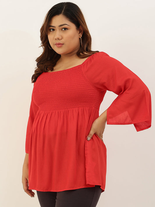 Plus Size A-Line Bobbin Party Wear Top