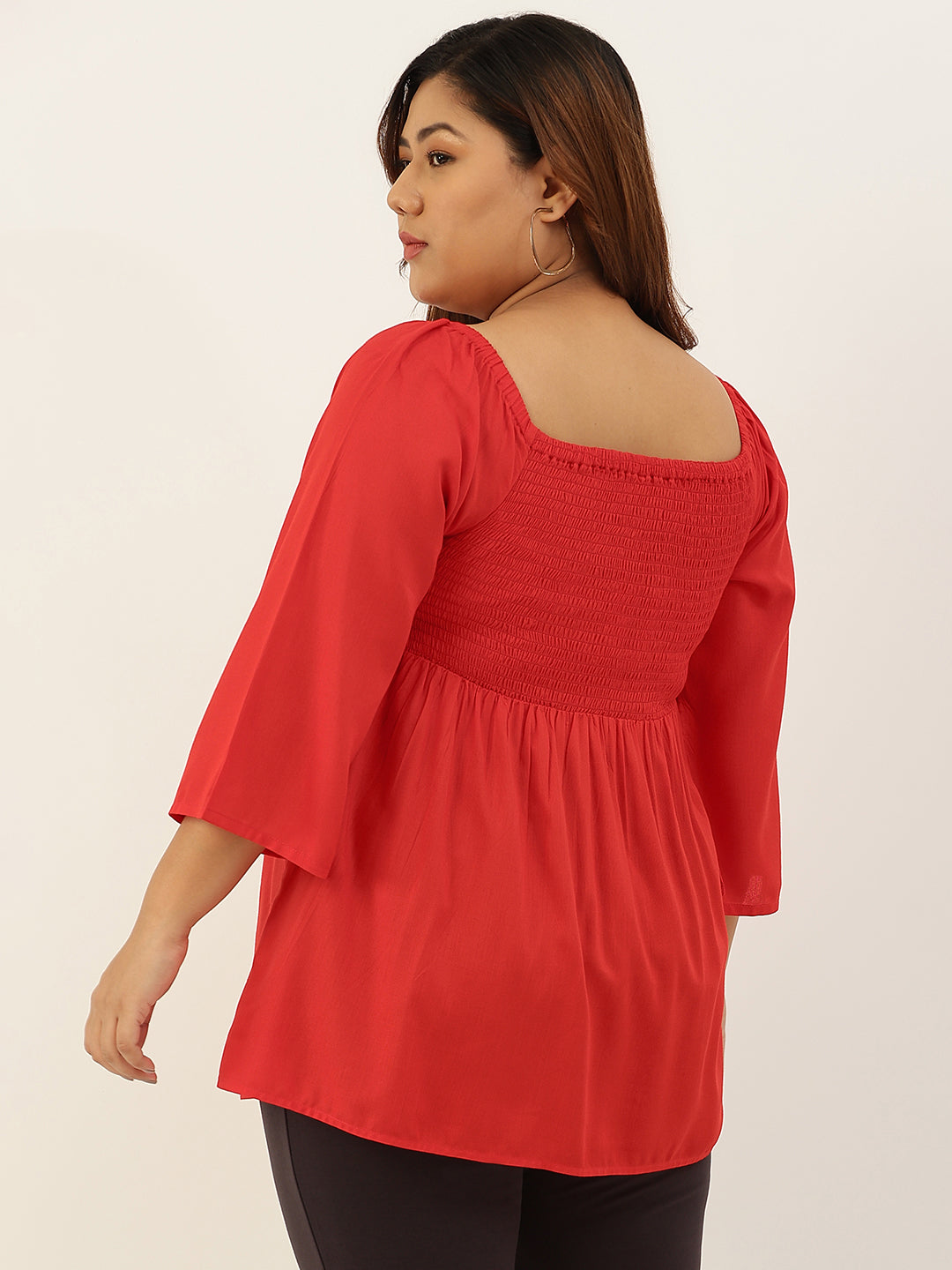 Plus Size A-Line Bobbin Party Wear Top