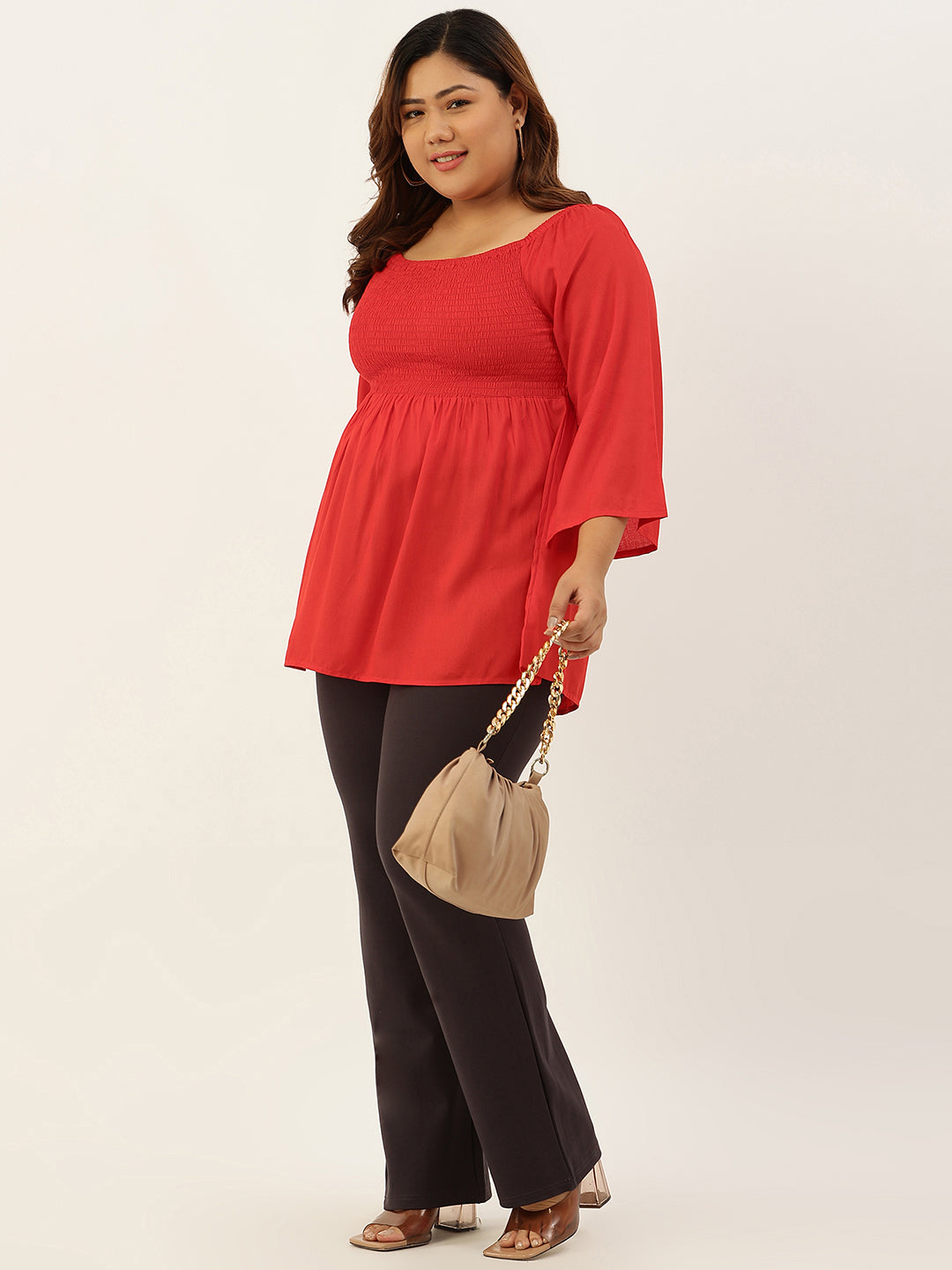 Plus Size A-Line Bobbin Party Wear Top